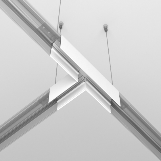 Коннектор Т-образный Exility накладной белый 5