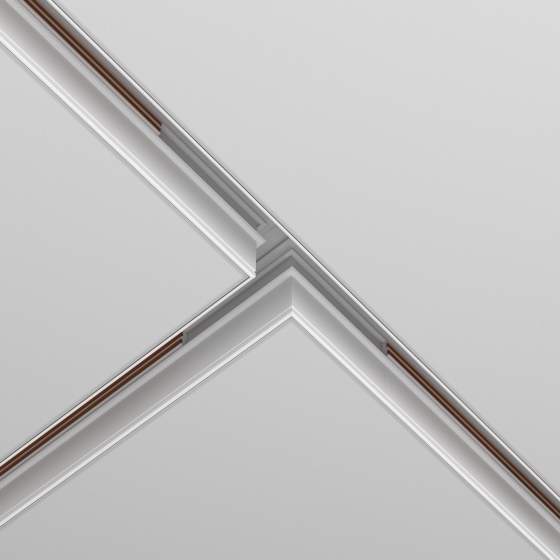 Коннектор Т-образный Exility встраиваемый под ГКЛ 9,5мм, белый 3