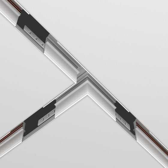 Коннектор Т-образный Exility встраиваемый под ГКЛ 9,5мм, белый 4