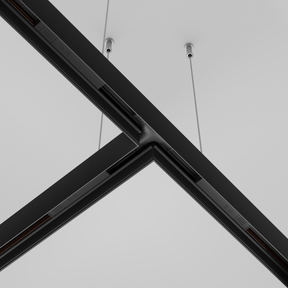 Коннектор питания Т-образный Exility черный 2