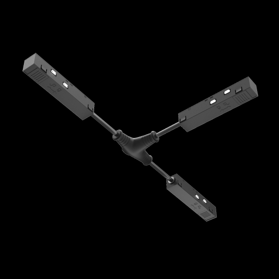 Коннектор питания Т-образный Exility черный 5