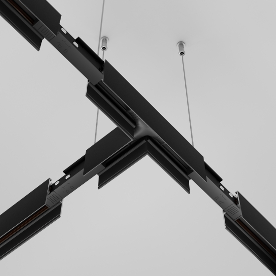 Коннектор питания Т-образный Exility черный 3