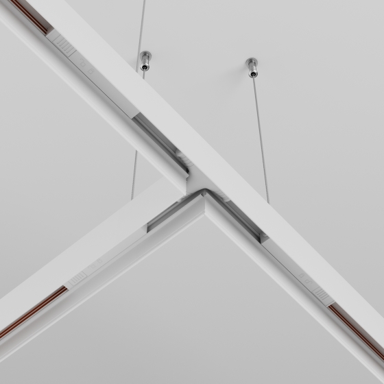 Коннектор питания Т-образный Exility белый 3