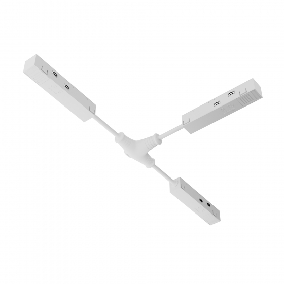 Коннектор питания Т-образный Exility белый 1