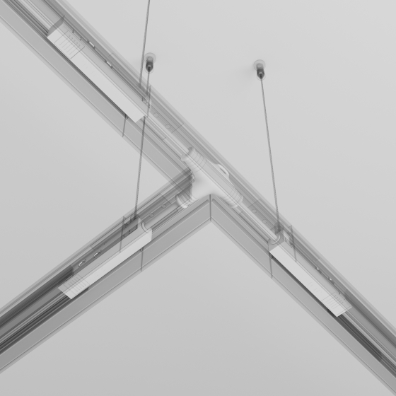 Коннектор питания Т-образный Exility белый 5