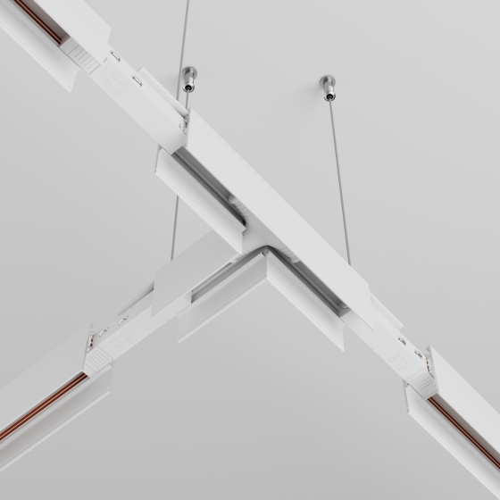 Коннектор питания Т-образный Exility белый 4