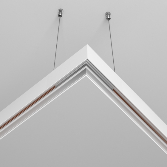 Коннектор угловой Exility белый 8