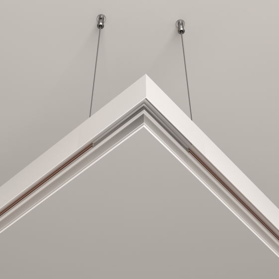 Коннектор угловой Exility белый 4