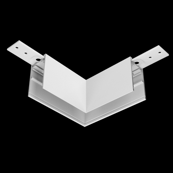 Коннектор угловой Exility белый 3