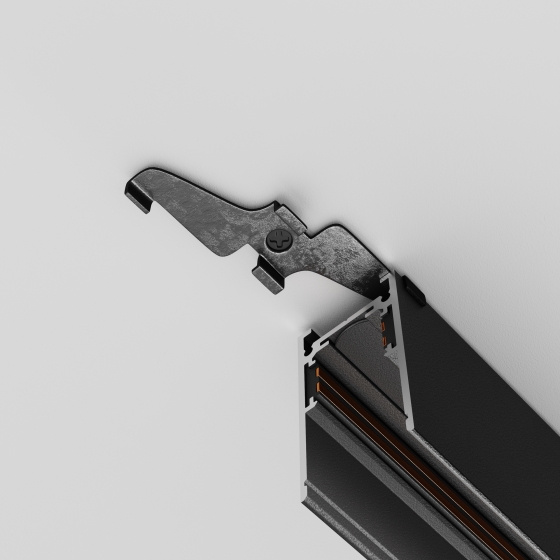 Фиксатор для накладного монтажа Exility черный, 2шт 3