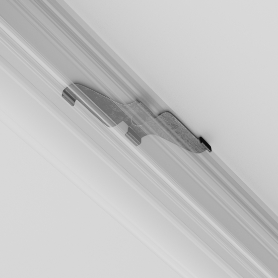 Фиксатор для накладного монтажа Exility черный, 2шт 4