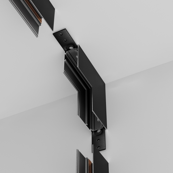 Комплектующие для накладной трековой системы EXILITY черные 4