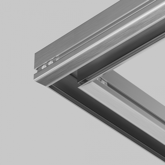 Комплектующие для профиля Магнитная трековая система серебро 40мм 2