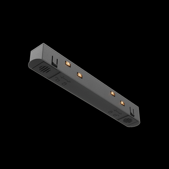 Коннектор питания прямой Exility черный 6