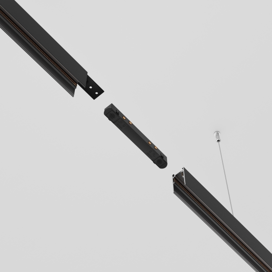 Коннектор питания прямой Exility черный 4