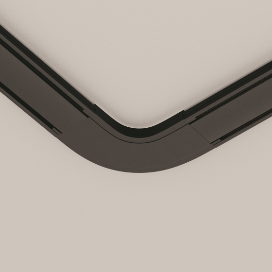 Коннектор питания полукруглый Radity черный 5