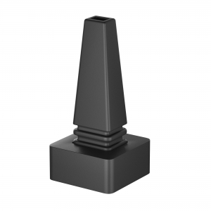 Настенный фиксатор для монтажа шинопровода Elasity черный