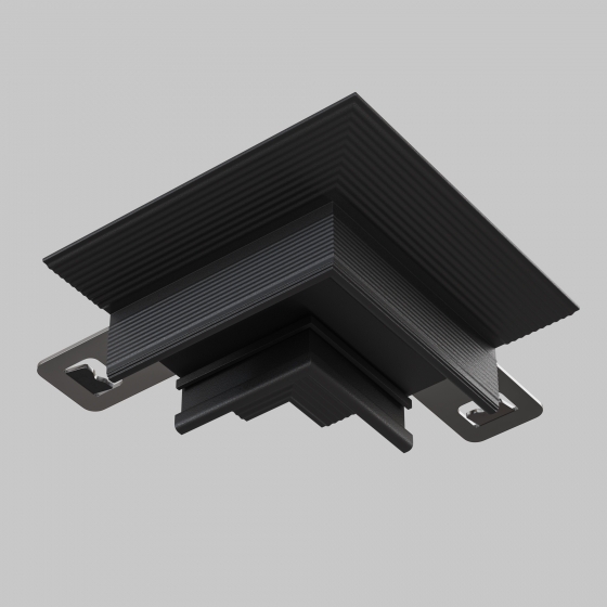 Коннектор угловой встраиваемый Basity черный 2