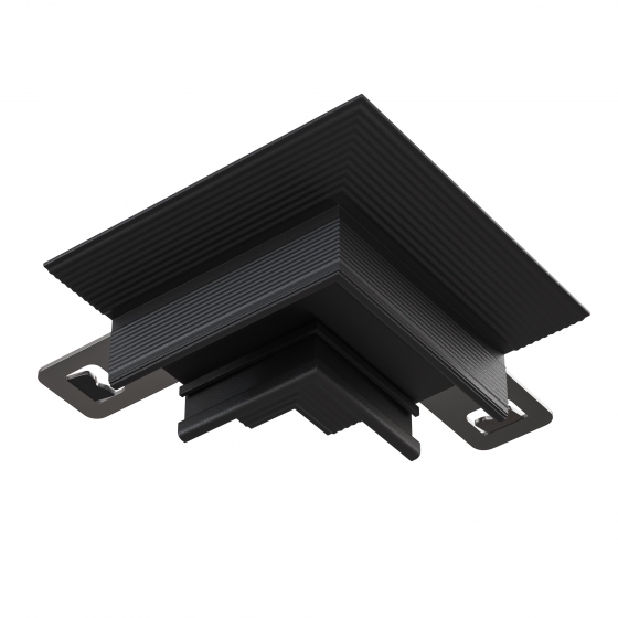 Коннектор угловой встраиваемый Basity черный 1