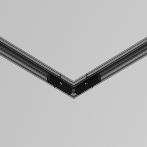 Коннектор питания угловой с проводом 1см Levity черный 5