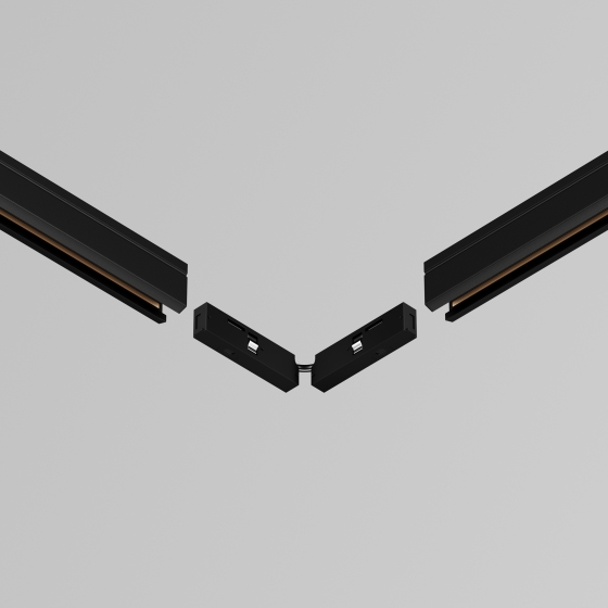 Коннектор питания угловой с проводом 1см Levity черный 4