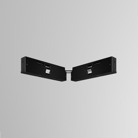 Коннектор питания угловой с проводом 1см Levity черный 2