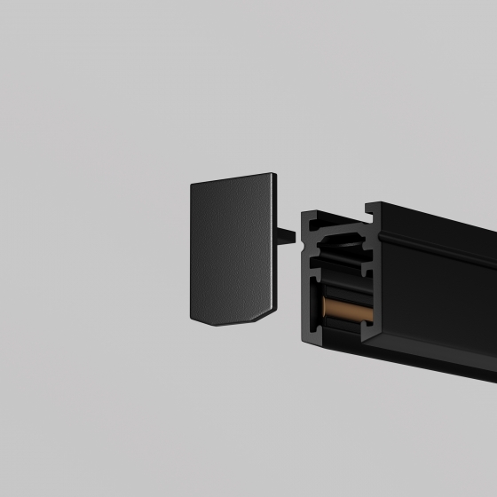 Заглушка для шинопровода Levity черная 4