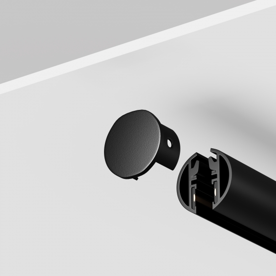 Заглушка для трековой системы LEVITY черная 4