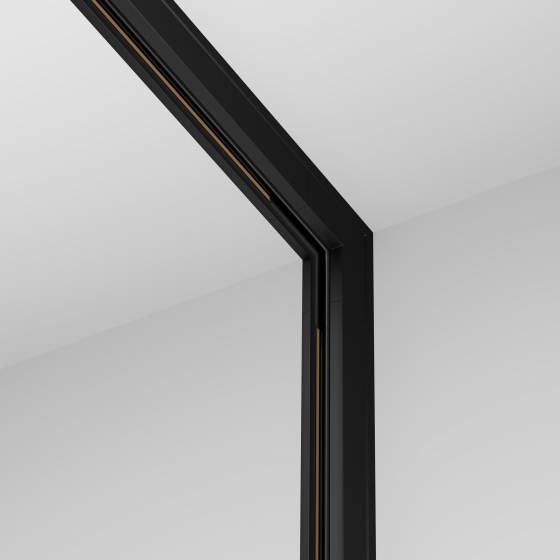 Коннектор угловой внутренний Technical накладной Levity черный 3