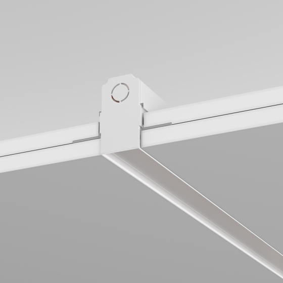 Шинопровод встраиваемый 1м белый 4