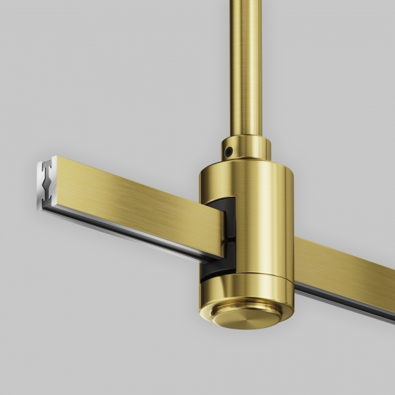 Шинопровод накладной/подвесной Flarity латунь 100 см 2