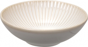 Чаша фарфоровая Textured Bowl 11X3.5 CM серо-белая