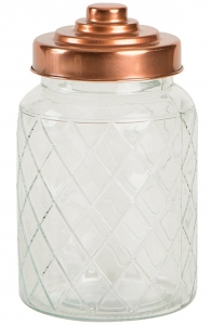 Ёмкость для хранения Glass Jars Lattice 950 ml