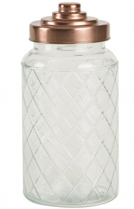 Ёмкость для хранения Glass Jars Lattice 1200 ml