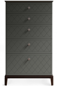 Высокий комод Crystal 75X50X128 CM