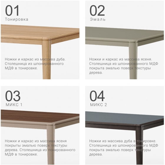 Обеденный стол Crystal 140X80X75 CM 3