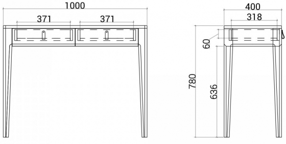 Консольный стол Case 100X40X78 CM 6