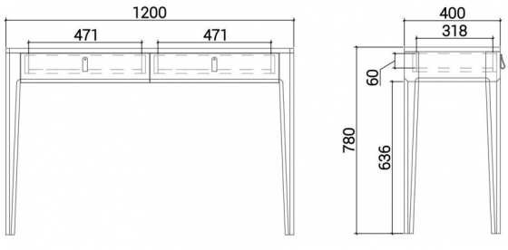 Консольный стол Case 120X40X78 CM 6