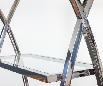 Стеллаж Glossy 90X35X200 CM Silver