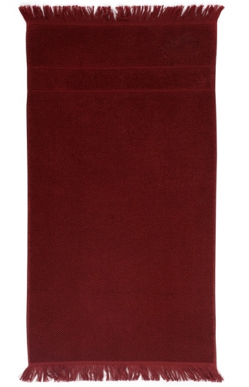 Банное полотенце с бахромой 70X140 CM бордового цвета 1