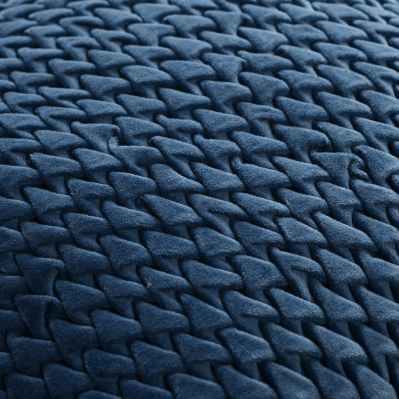 Подушка декоративная Essential 45X45 CM тёмно-синего цвета 9