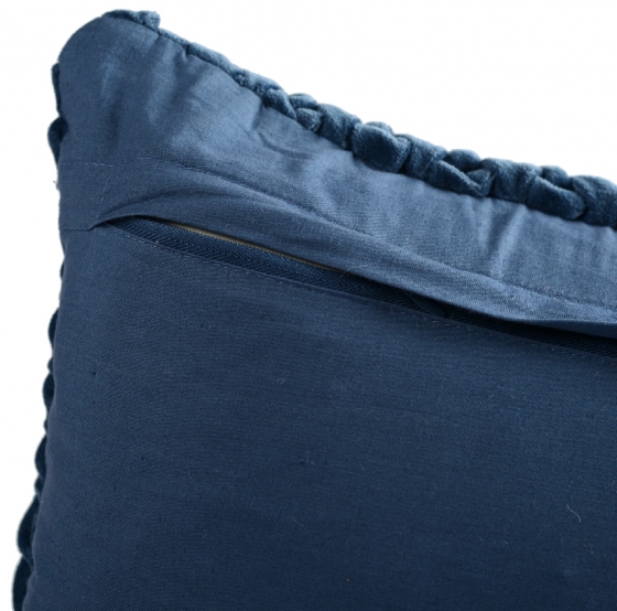 Подушка декоративная Essential 45X45 CM тёмно-синего цвета 8