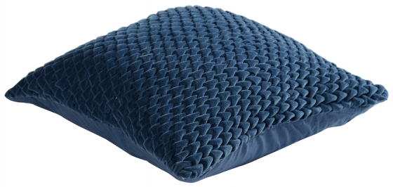 Подушка декоративная Essential 45X45 CM тёмно-синего цвета 7