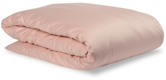 Комплект постельного белья полутораспальный из сатина Essential цвета пыльной розы  3