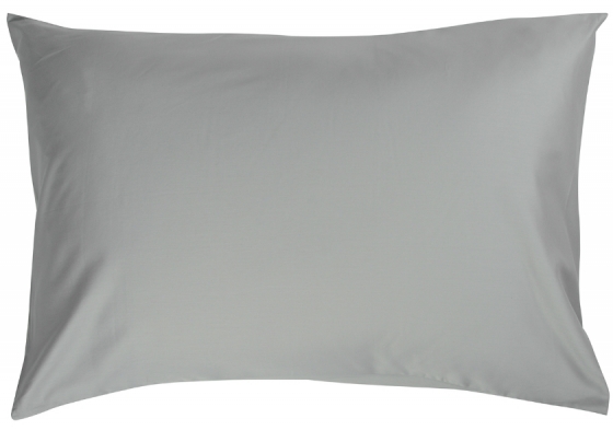 Комплект постельного белья полутораспальный из сатина Essential светло-серого цвета 4