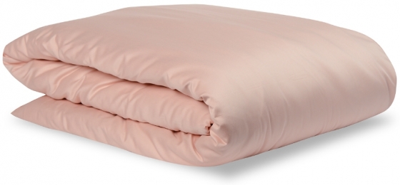 Комплект постельного белья двуспальный из сатина Essential цвета пыльной розы 3