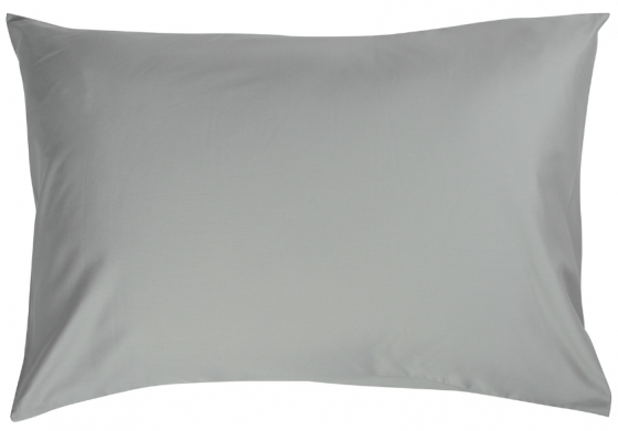 Комплект постельного белья двуспальный из сатина Essential светло-серого цвета 4