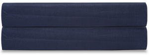 Простыня на резинке из сатина Essential 160X200X28 CM темно-синего цвета