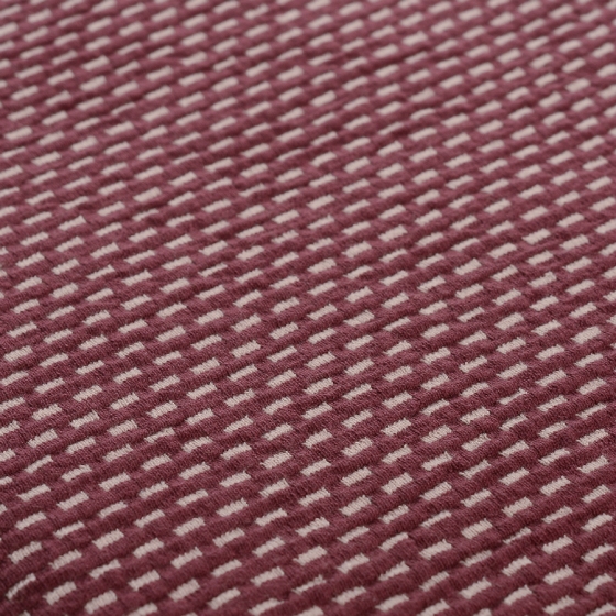 Плед из хлопка фактурной вязки Essential 130X180 CM  бордового цвета 8