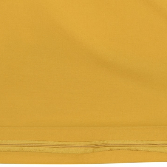 Полутороспальный комплект из органического стираного хлопка Essential горчичного цвета 4